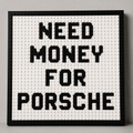 🧱 Need Money For Porsche – LEGO Mosaic Art